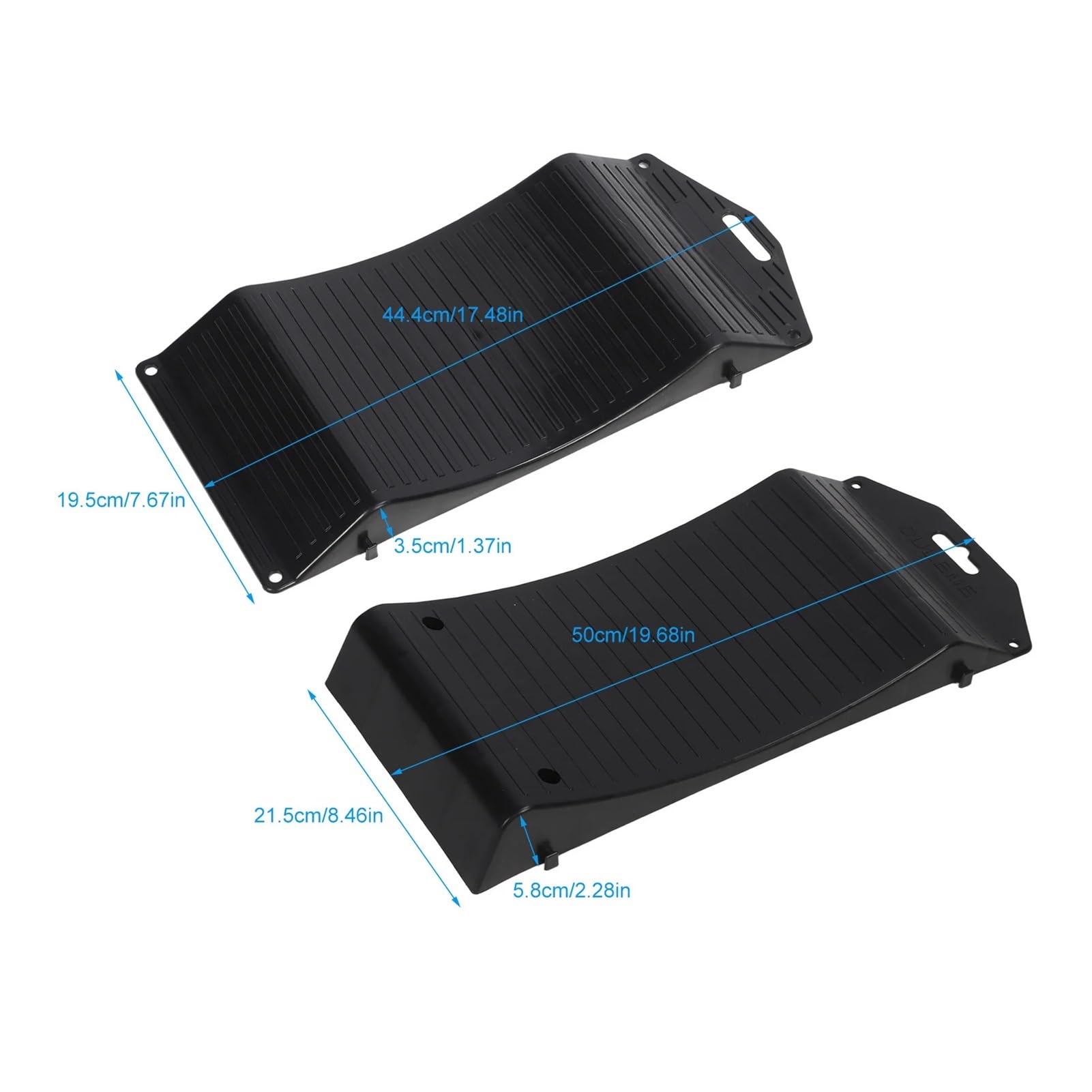 Unterlegkeile für Wohnmobil, 2 Stück, für Autoreifen, robust, einfache Verwendung, sparsam, starke Tragfähigkeit (18 PL, 50 x 21,5 x 5,8 cm)