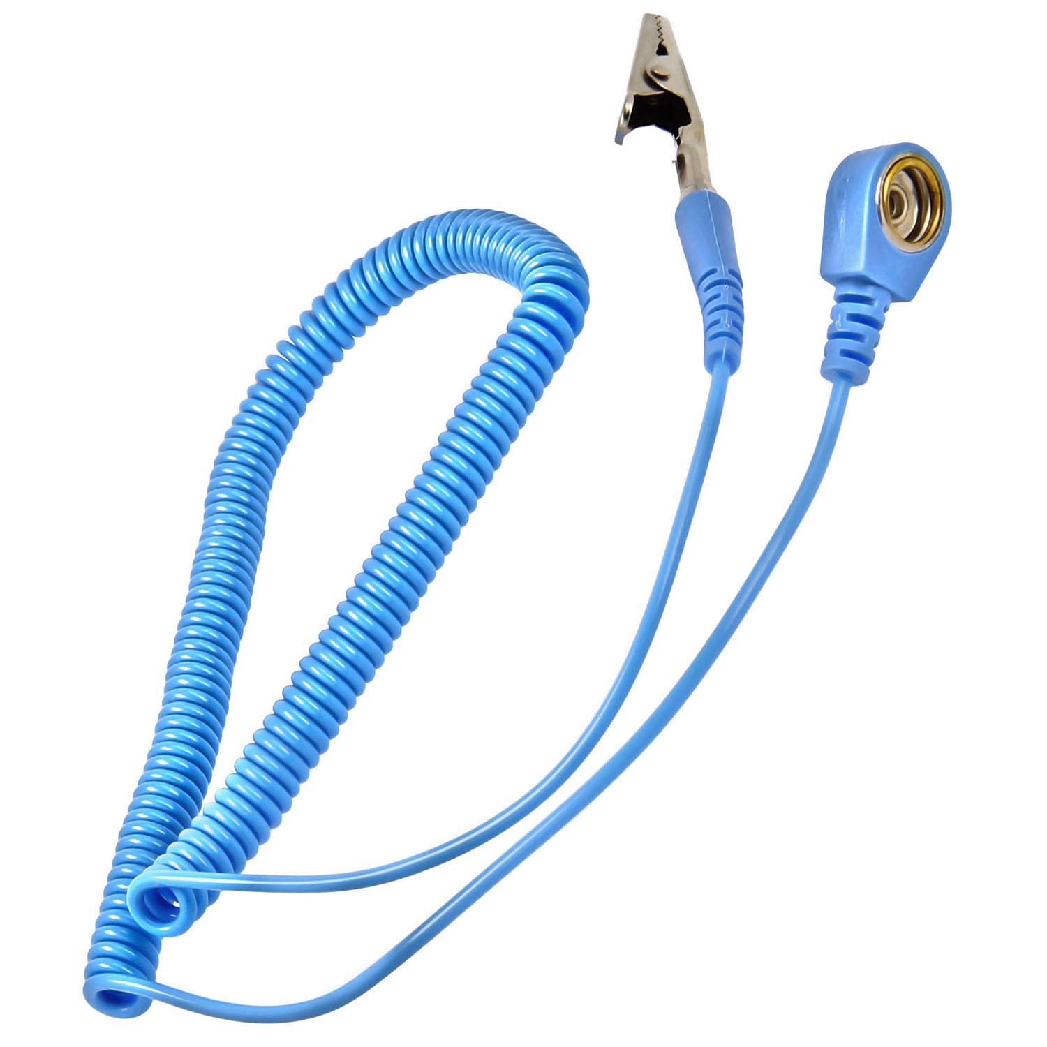 Erdungsbaustein + Manschette mit 1,70m Verlängerung - Innovativer ESD Antistatik Erdungsstecker - 2 x M5-1 Megaohm