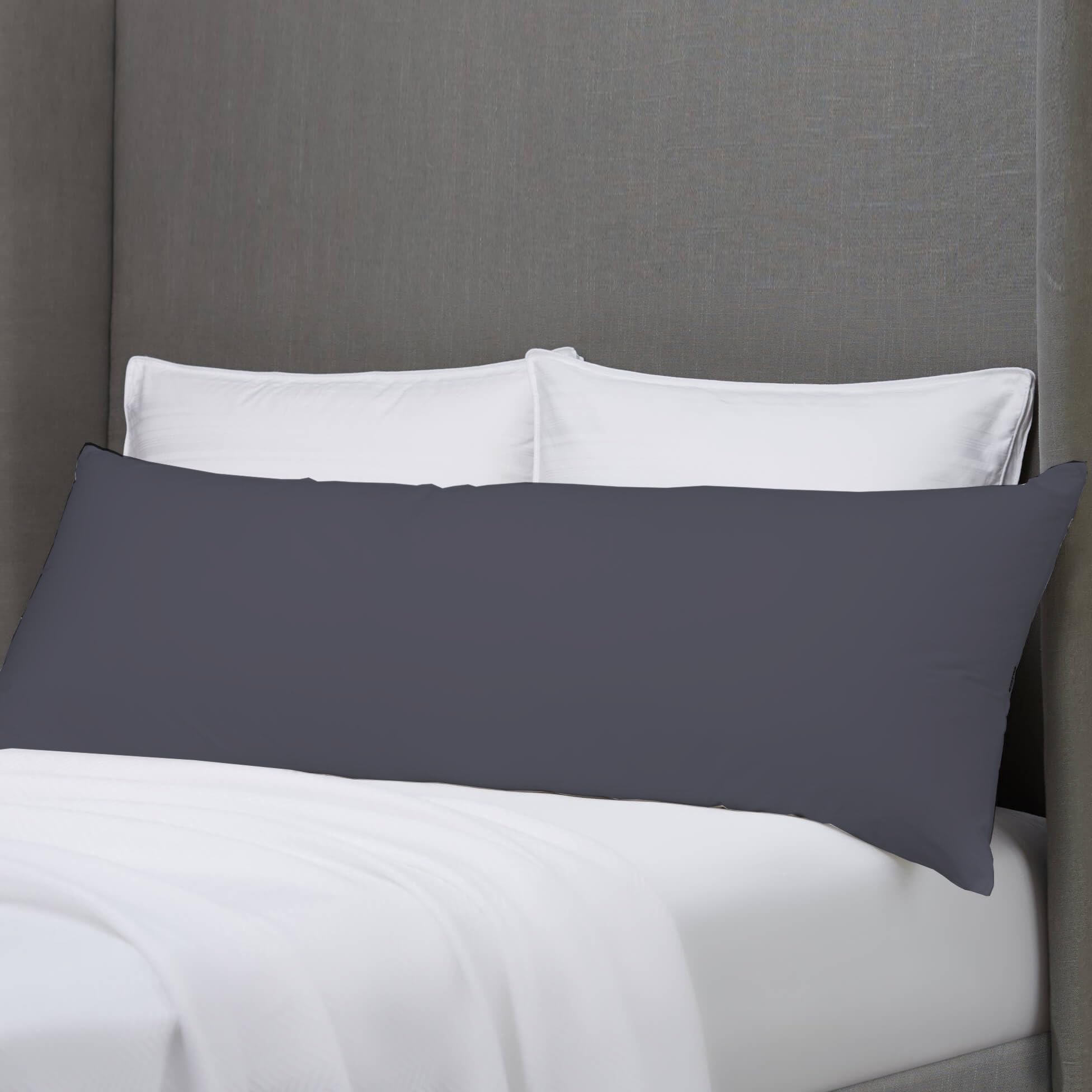 Hometex Grey 3Ft Long Bolster Pillow With Cover - Pregnancy Body Support Cushion (Grey)