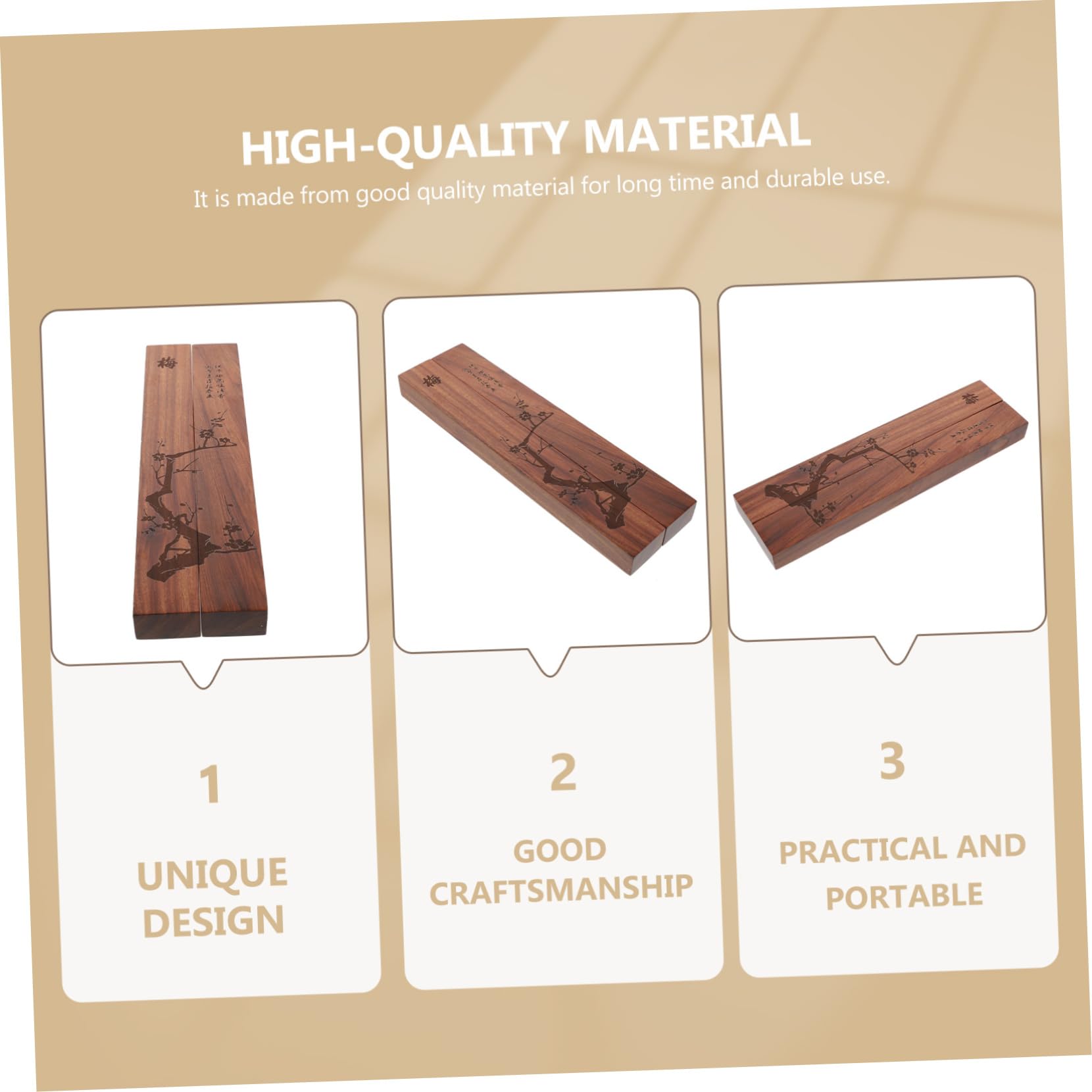 Toddmomy 2pezzi Fermacarte Legno Per Calligrafia Pesi Per Eleganti Legno Di Ziziphus e Ebano Per Ufficio e Studio Creativo