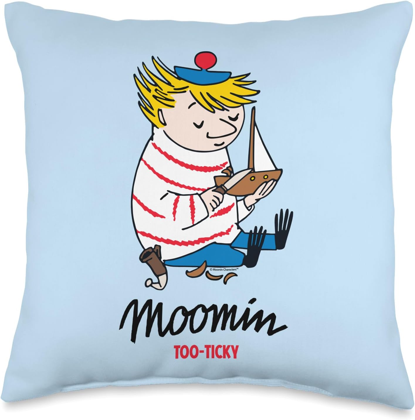 Moomin Too-Ticky Carving Boat Throw Pillow