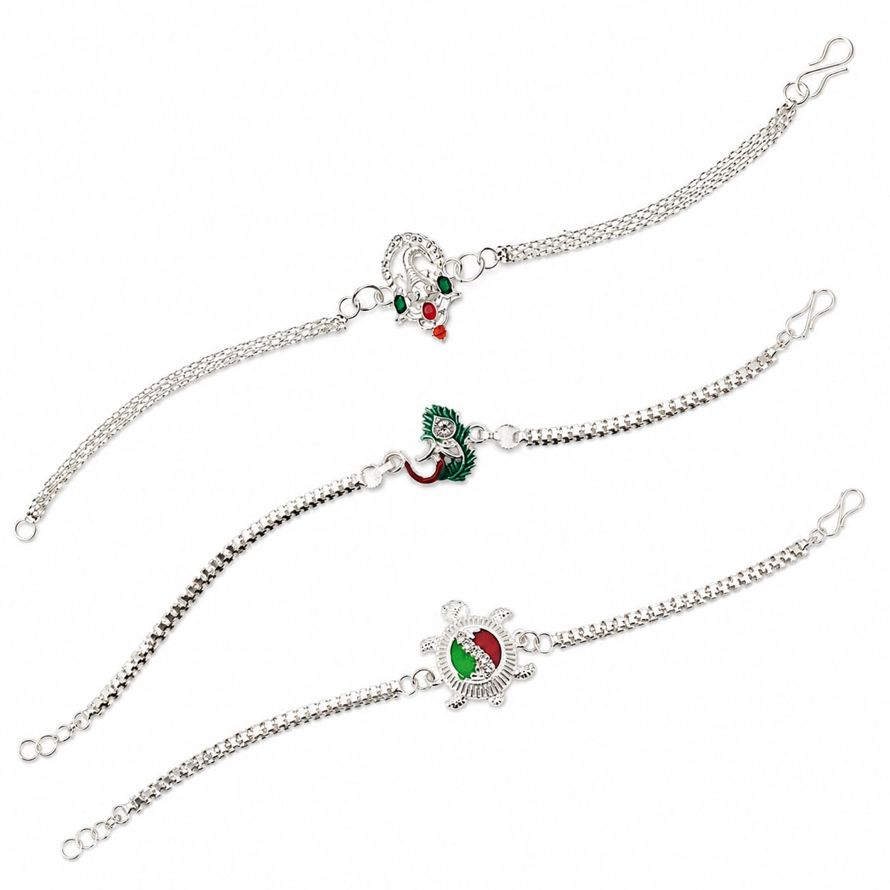 nahak Designer Rakhi Set of 3 for Brother | Rakhi Combo for Raksha Bandhan-picture-28