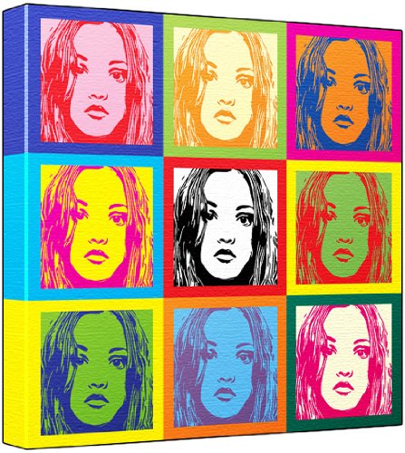 Devon Aoki - Pop Art Print (Andy Warhol's Che Guevara Style) 30 x 30 x 2.5 cm Deep Box Canvas