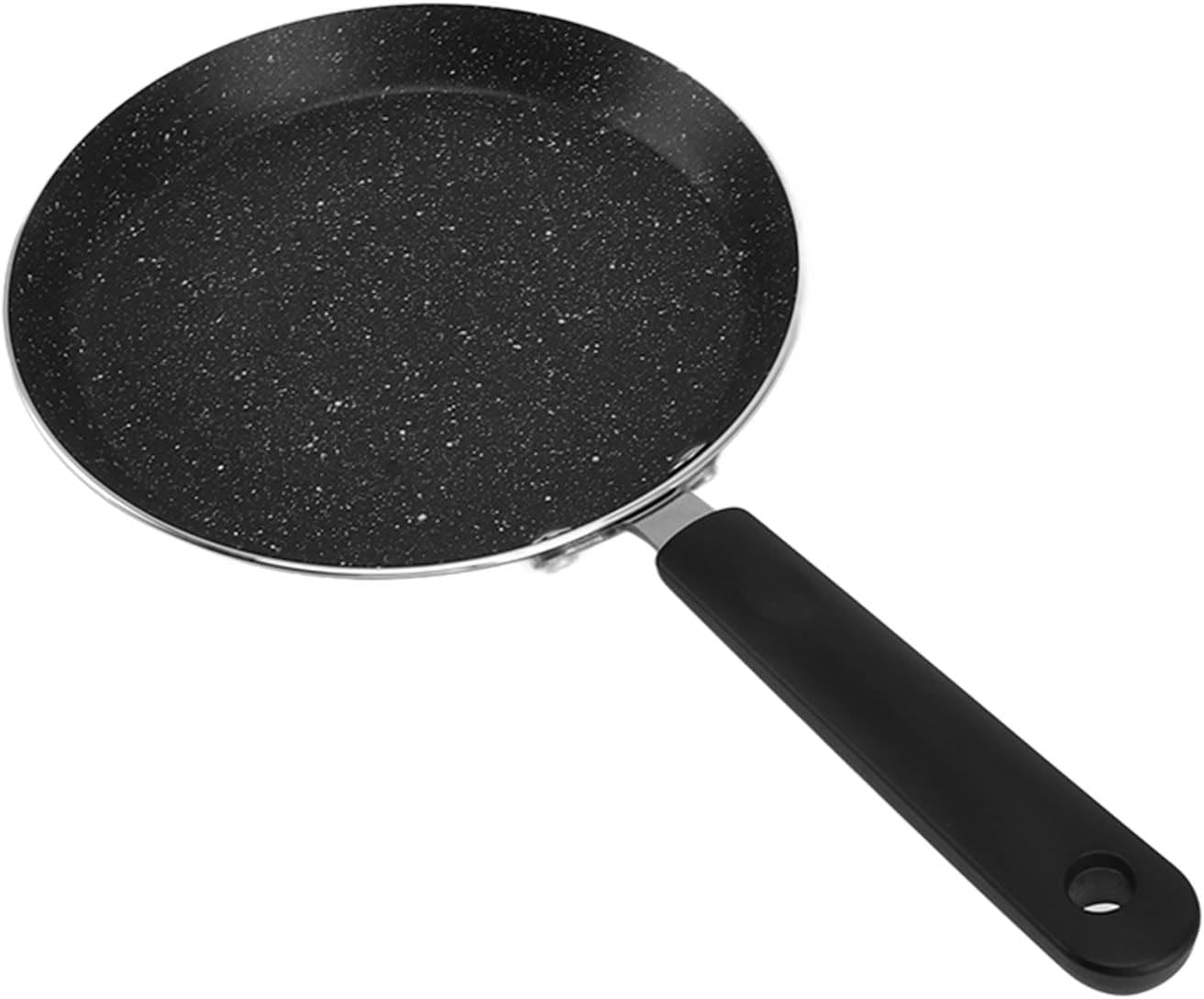Jeanoko Pancake Maker Pan, Portable Aluminum Alloy Crepe Cooking Pan Round Shape for Fried Eggs Nonstick Granite Omelette Skillet(6in) - Image 5