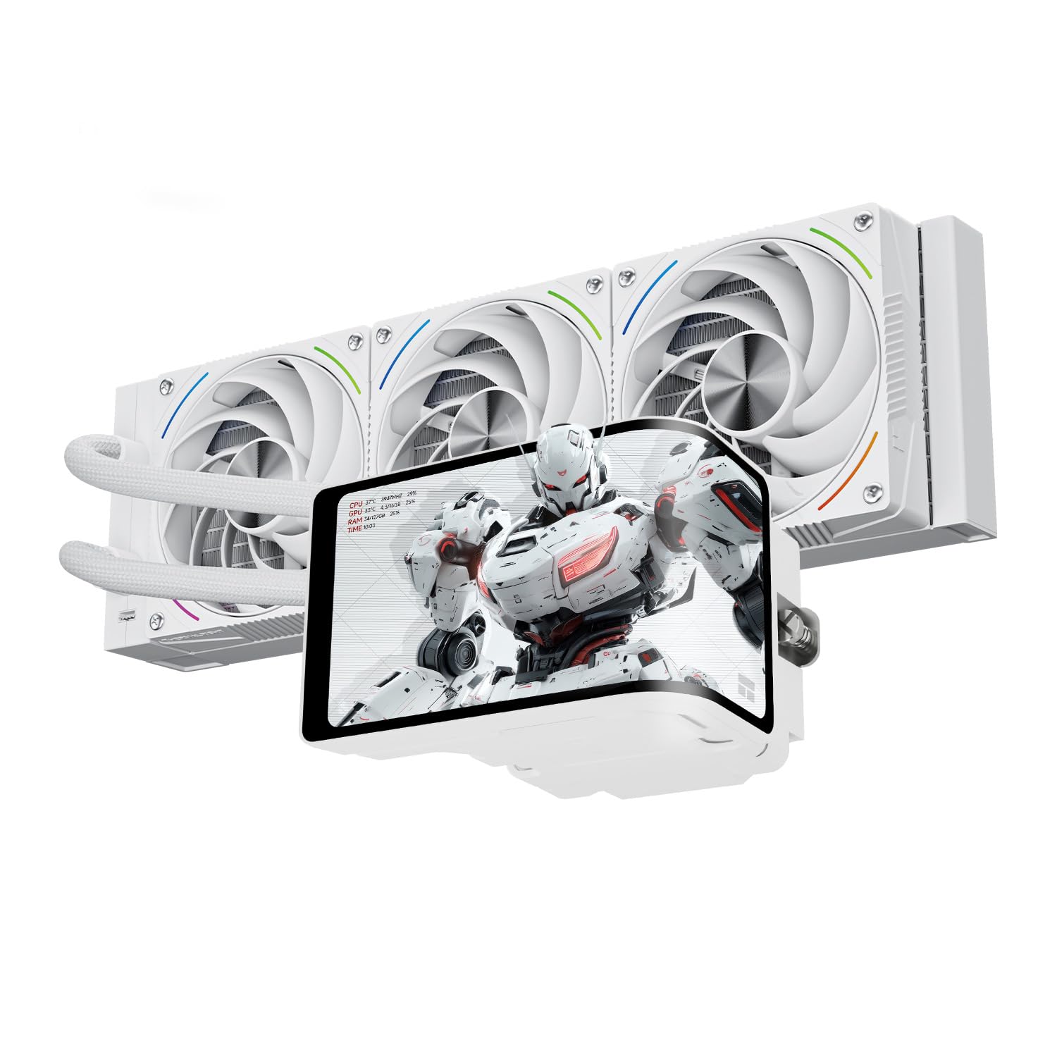 Thermalright wonder vision 360 水冷クーラー Thermalright Wonder Vision 360 TURBO ARGB White CPU Water Cooler