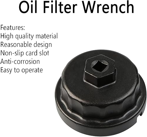 Miniatura 3 de Llave de filtro de aceite, herramienta de extracción de filtro de aceite compatible con Toyota Lexus Camry RAV4 Tundra Highlander y más, para
