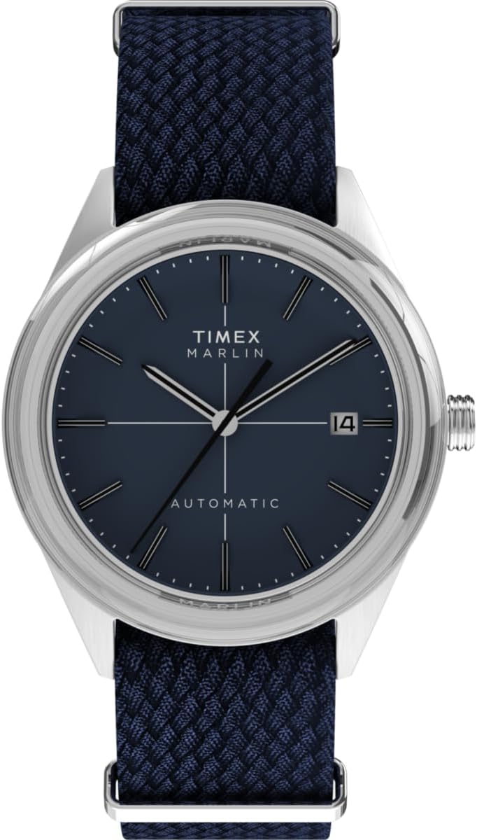 Timex Reloj Analógico Automático para Hombre Marlin Jet con Correa de Tela