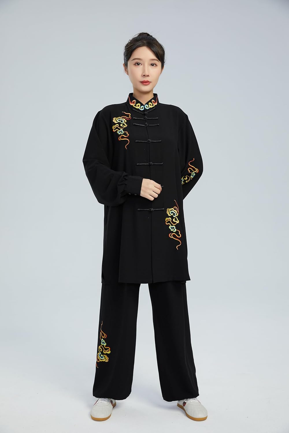 HEARTTOUCH Tai Chi Uniform Chinese Traditional Kung Fu Clothing Qi Gong Martial Arts Shaolin Unisex Positive Costume