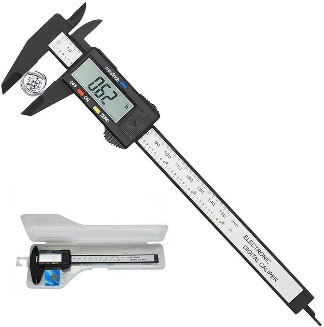 COOLBABY Vernier Caliper Electronic Digital LCD Screen Micrometer Ruler Measuring Tool 150 mm