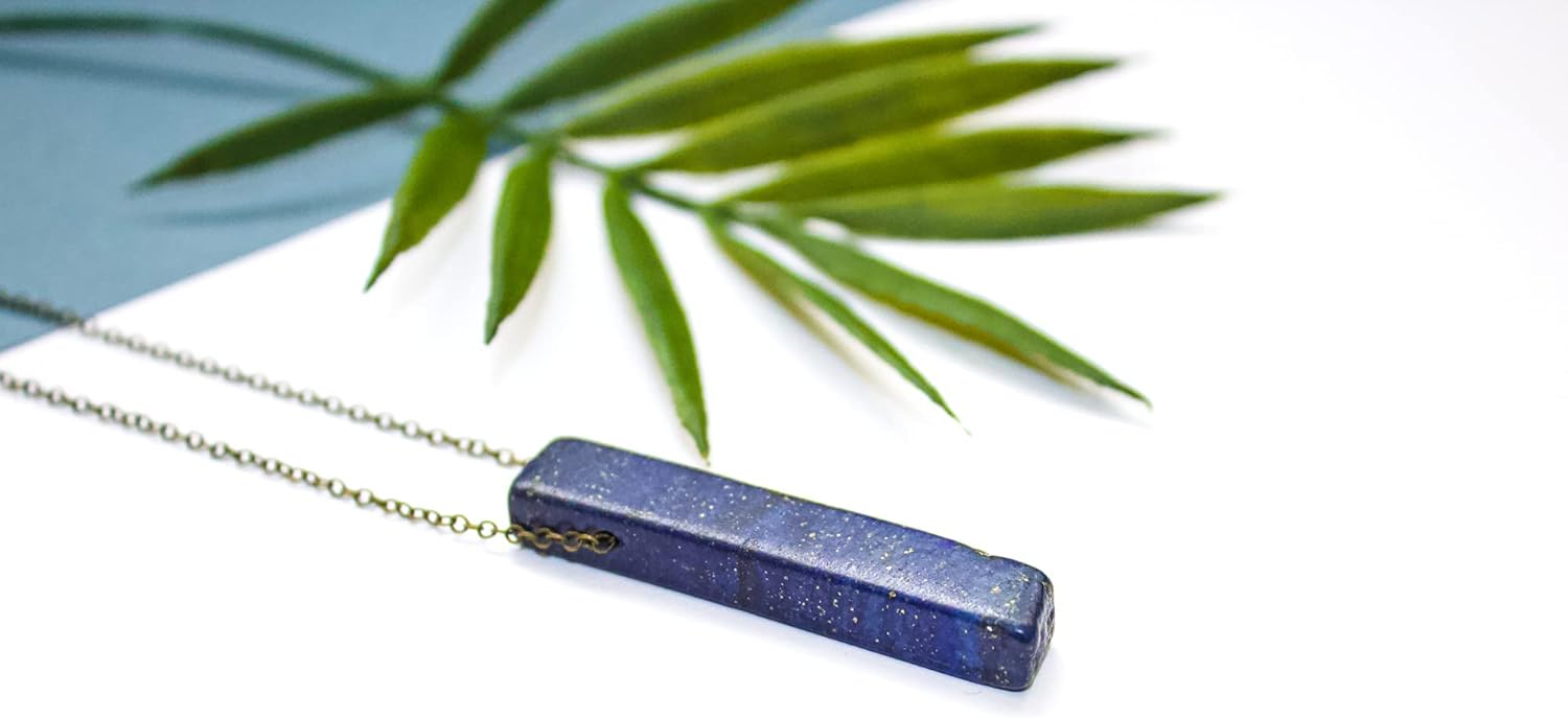 Third Eye Chakra Necklace, Lapis Lazuli Necklace Women, Natural Genuine Real Gemstone Crystal Healing Jewelry, Handmade Custom 18 inch 14k Gold Filled, Sterling Silver, or Bronze Chain