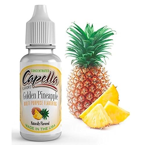 Capella Concentrado de piña dorada, gotas saborizadas, 13 ml
