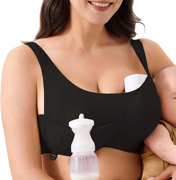 Segoo 2-in-1 Hands-Free Pumping & Nursing Bra for Comfort and Privacy
