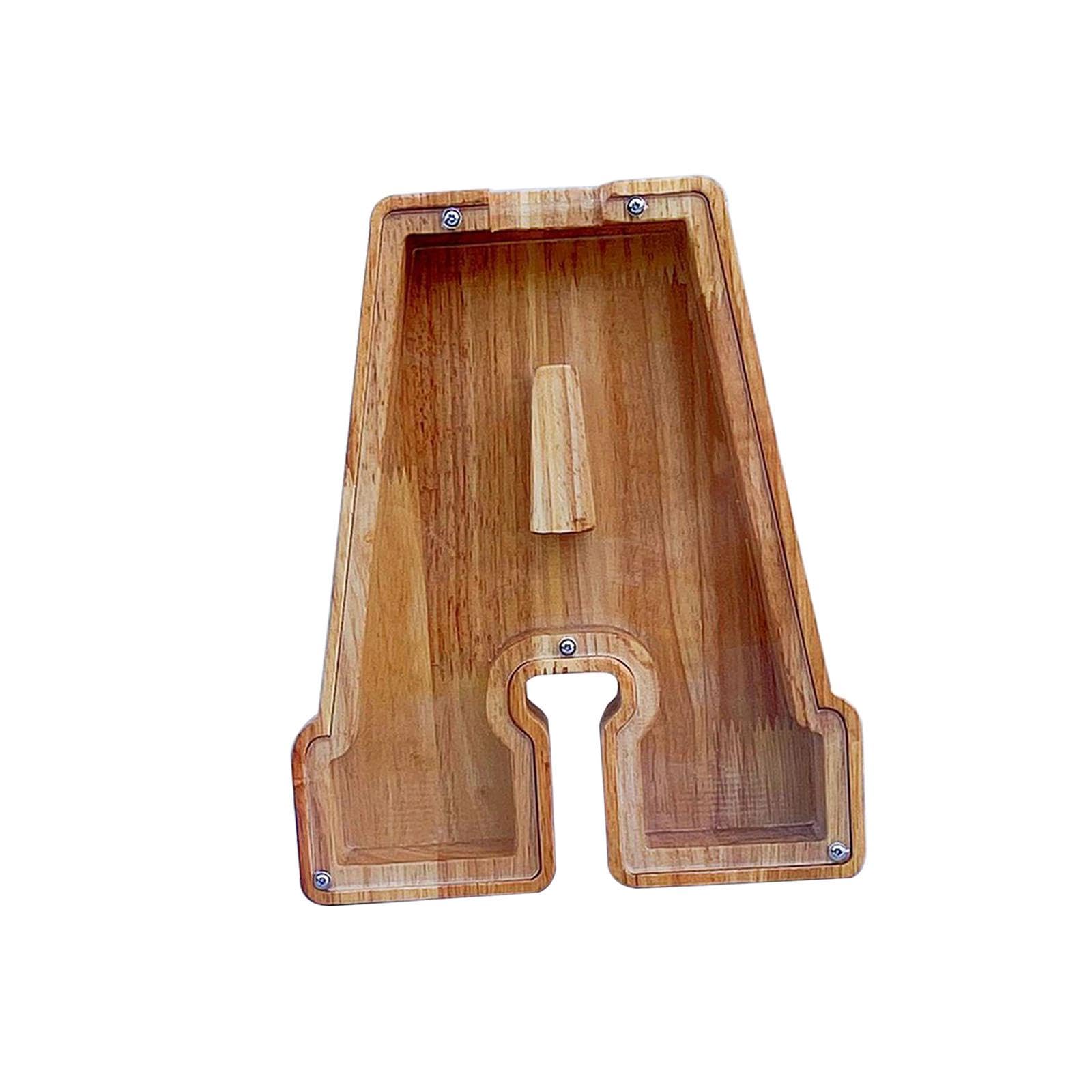 Hucha de madera segura que evita romper la hucha tradicional gracias a su ventana
