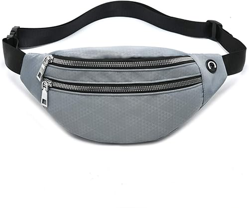 Miniatura 10 de MOCE Riñonera para hombres y mujeres, a la moda, resistente al agua, con cinturón ajustable, para viajes, senderismo, correr, deportes al aire libre