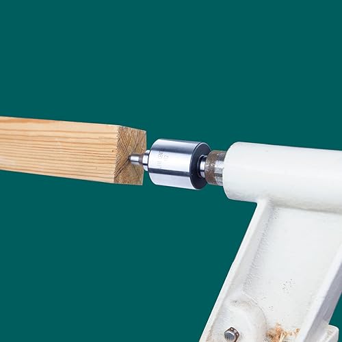 Miniatura 10 de DEEFIINE Centro de contrapunto vivo resistente MT2 para torno de madera
