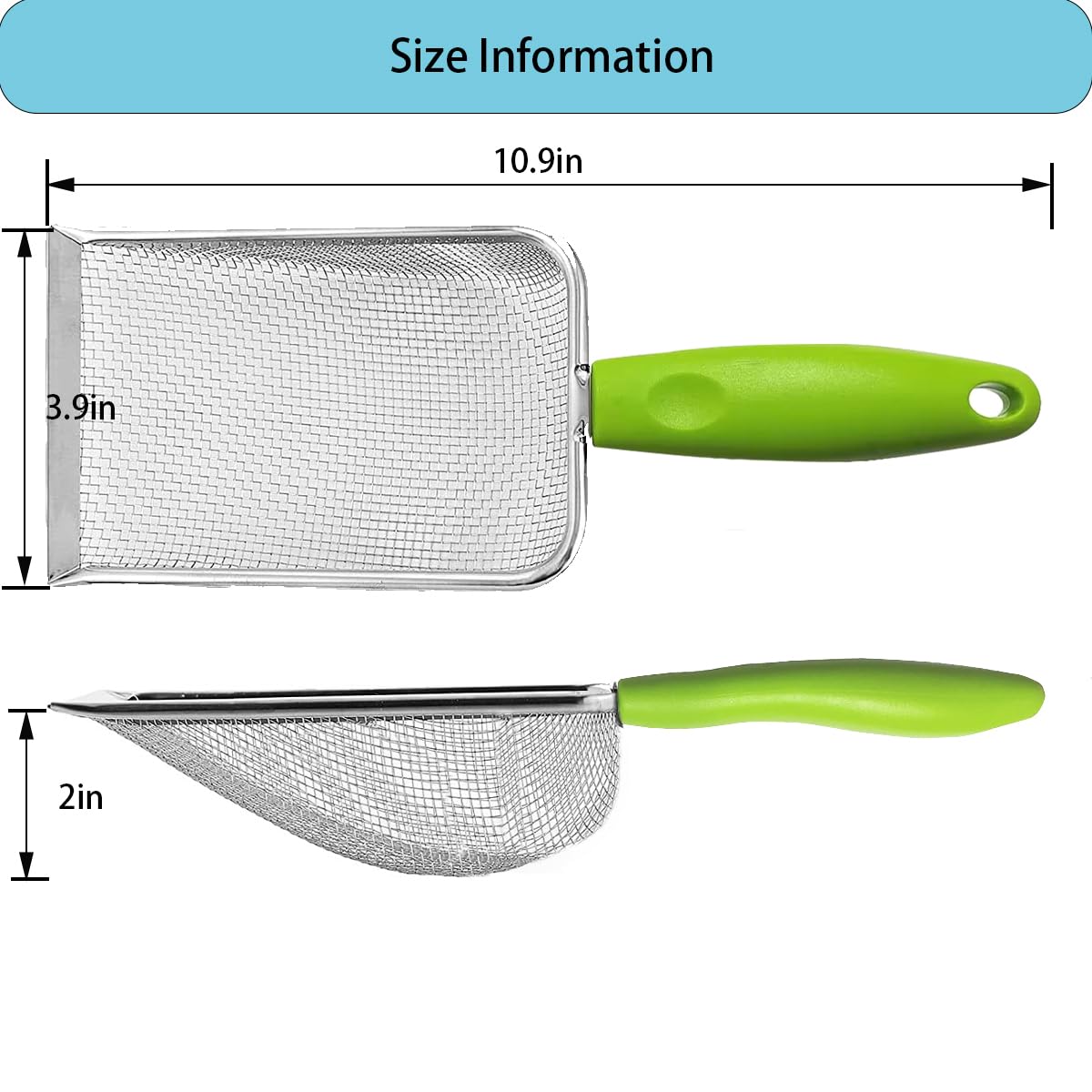 3 cucharas de arena de acero inoxidable para gatos, limpiador de arena de esquina, fácil de limpiar, pala de arena para gatos, pala de arena para terrarios de reptiles