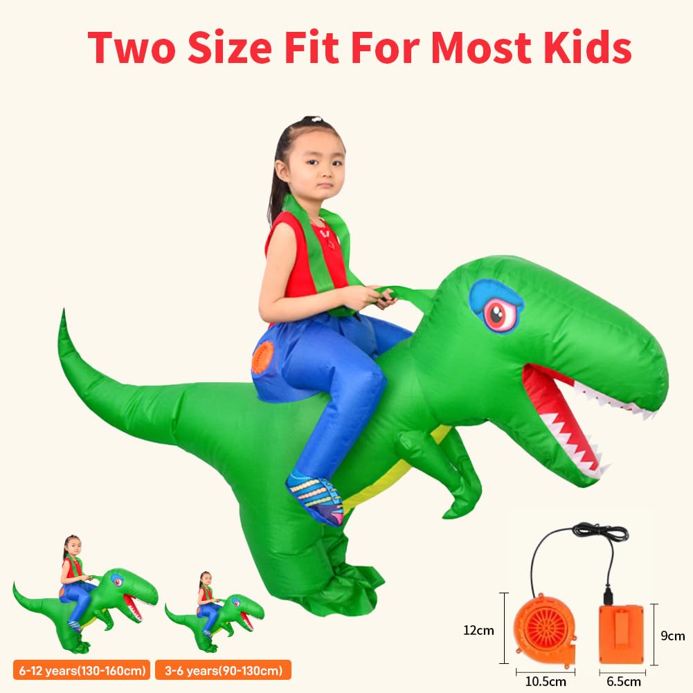 LOLANTA Costume da bambino in costume da dinosauro gonfiabile Stegosaurus spinoso per bambini