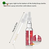 Vista 7 de Pipetas con cuentagotas de vidrio compatibles con SodaStream Bubly Bubbly Drops sabores para accesorios Soda Stream (blanco, 3 unidades)