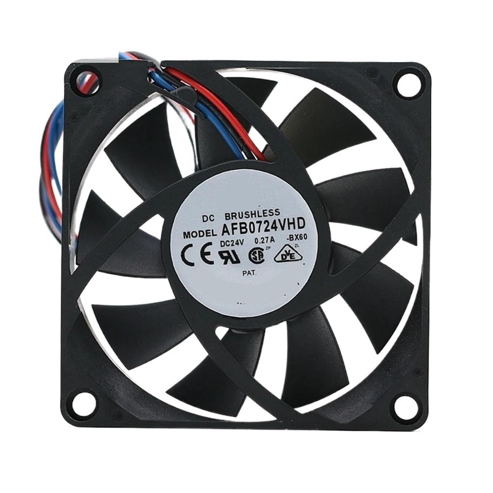YMUGUEGH AFB0724VHD 70mm X 20mm DC 24V 0.27A 7CM cooling fan