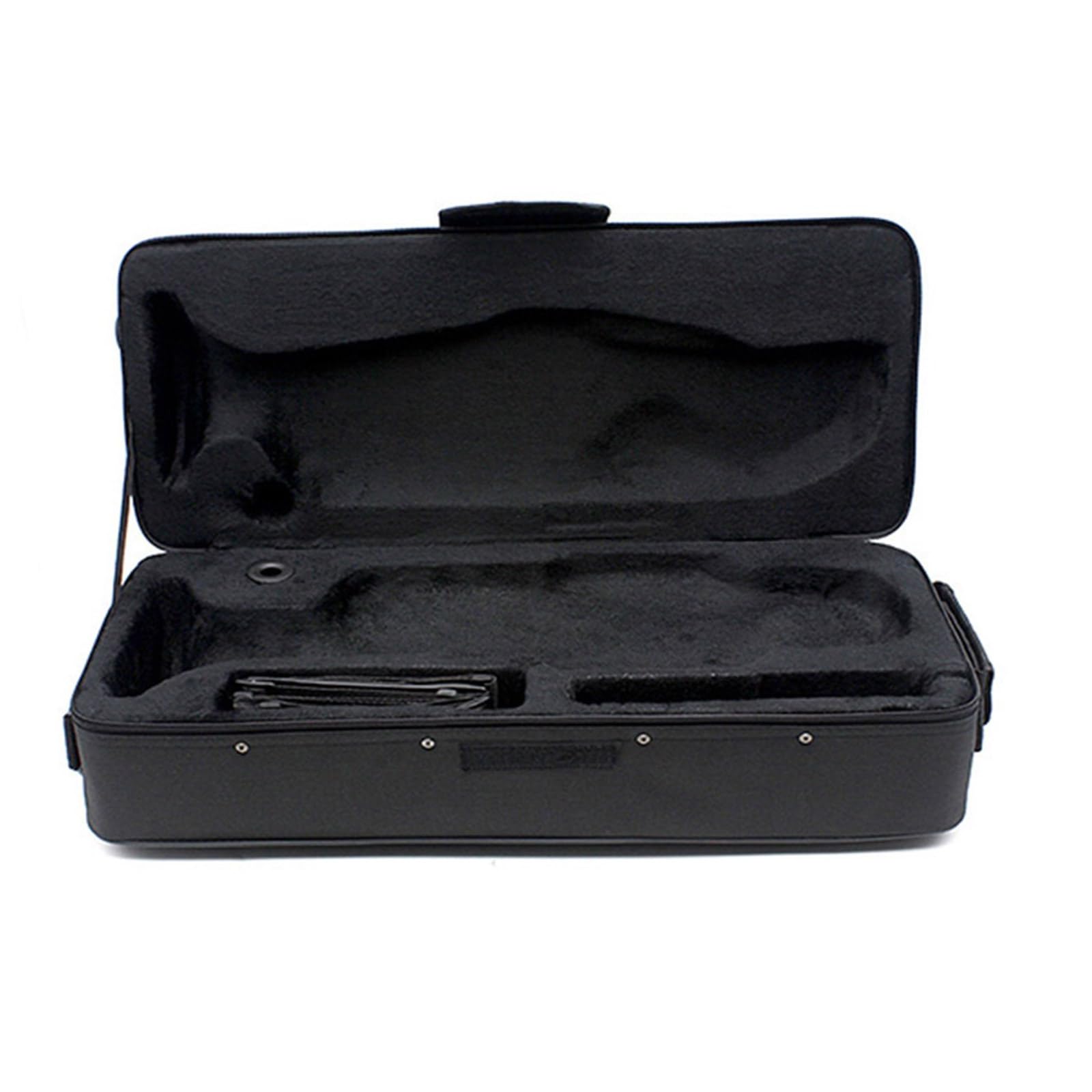 Caja compacta para trompeta, esponja gruesa que protege, cómodo arnés para hombros con correa, almacenamiento de herramientas musicales, estuche de transporte para trompeta de doble hombro