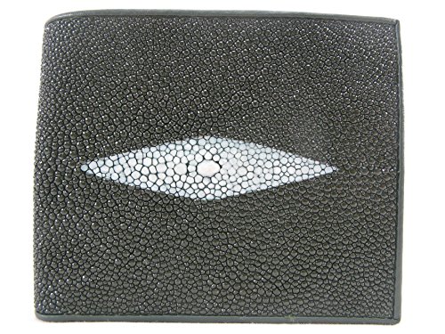Genuine Stingray Shagreen Skin Leather Bifold Wallet2