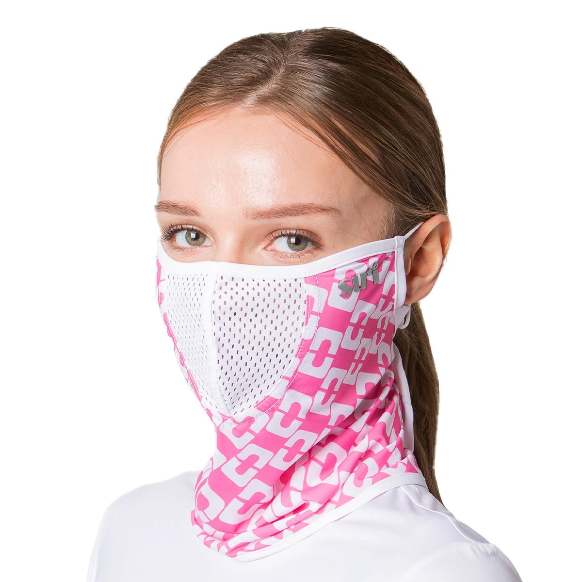 KOREA (Type B) UV Sun Protection Balaclava Half Face Mask - For Golf, Hiking, Running, Cycling &amp; Outdoor Sports