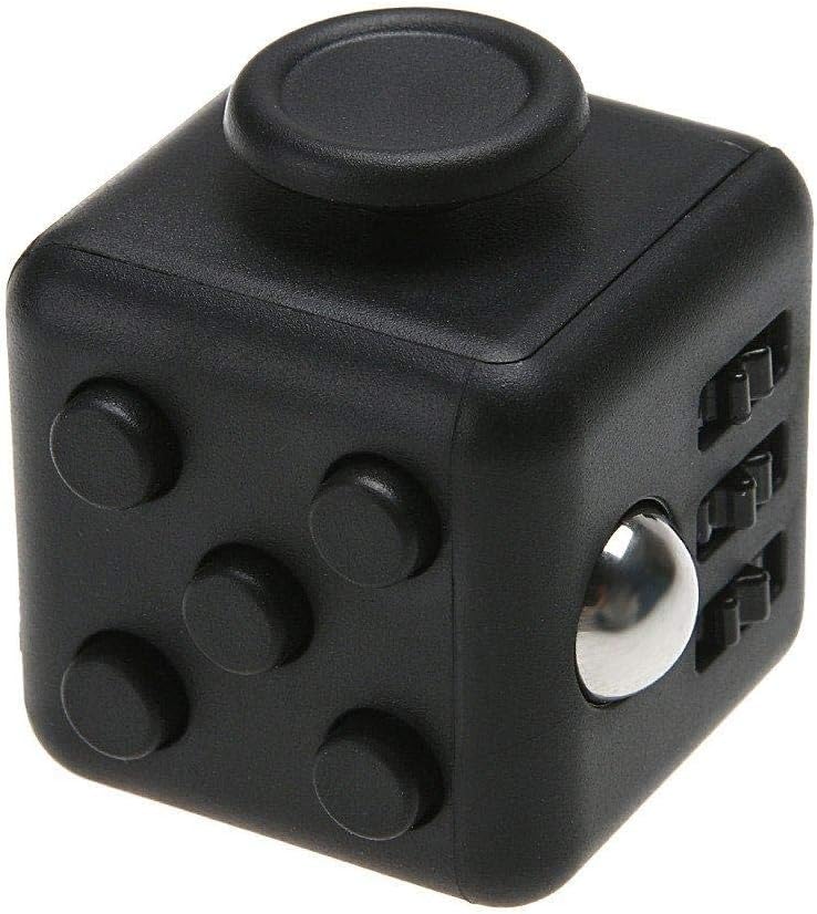 Fidget Cube, Cute Magic Cube Style Stress Reliever Pressure Reducing Toy for Office Worker, Midnight