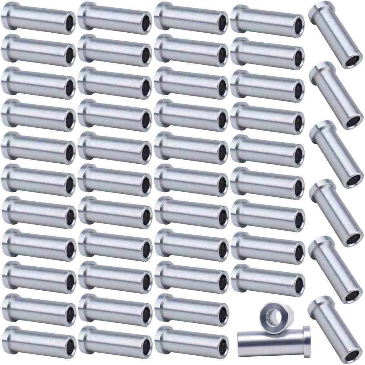 Muzata 20 Pair Cable Railing Hardware CR52 Bundle 50 Pack Level Protector Sleeves CR13