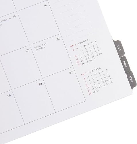 Miniatura 6 de russell+hazel Mini pestañas de mes de julio de 2023 a diciembre de 2024, insertos de carpeta, 6.375 x 8.375 pulgadas, 18 hojas