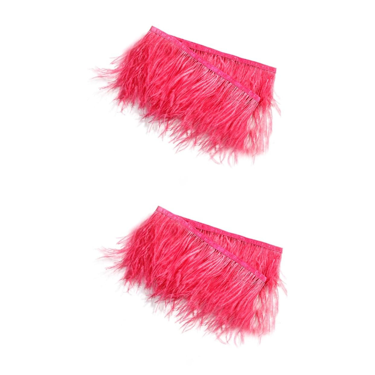 Plume autruche frange naturelle pour haute couture et DIY