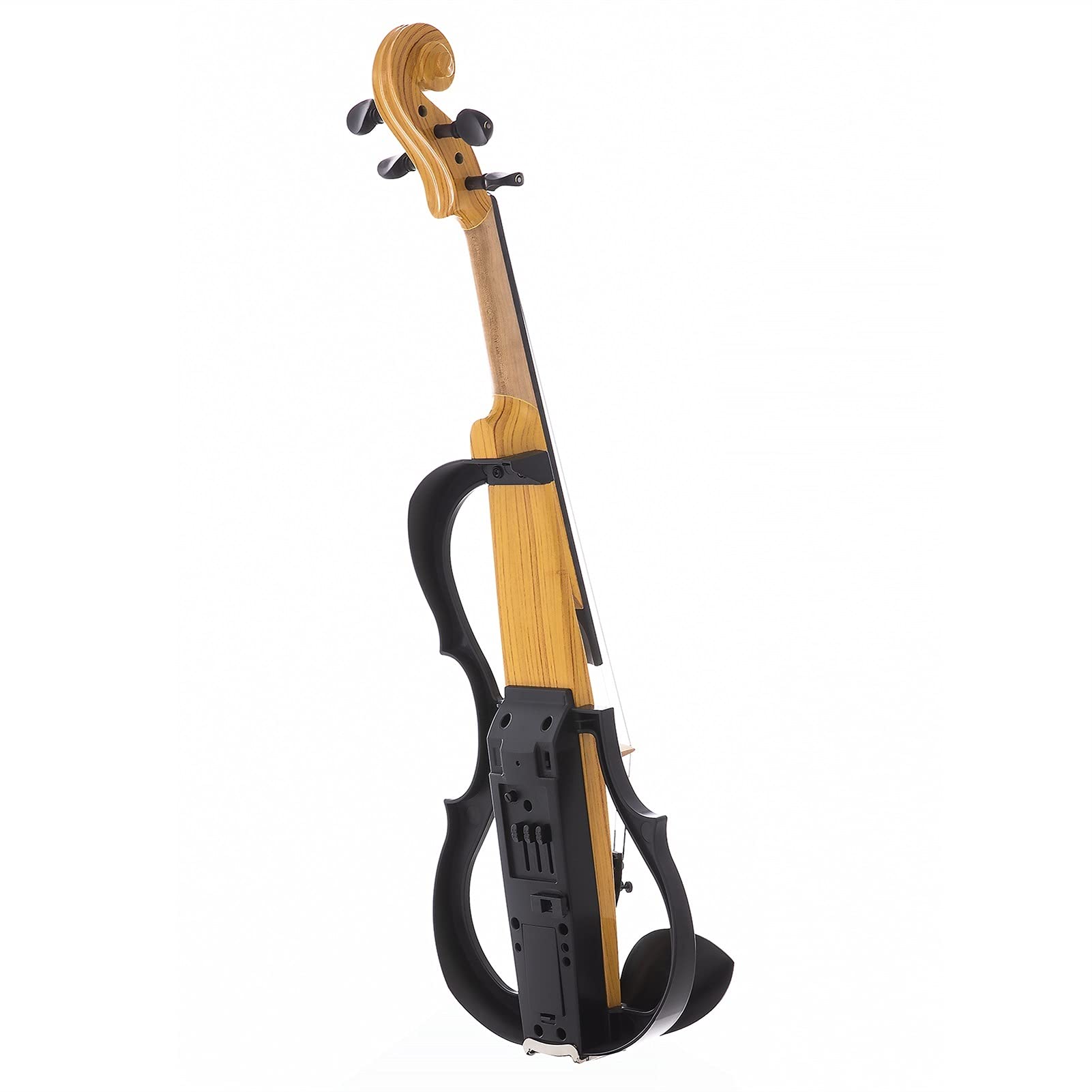 Cello Kit 4/4 Full-Size Spruce Top Premium 3-Band Balanced Electronic/Silent Violin with Ebony Accessories Violin - Image 4