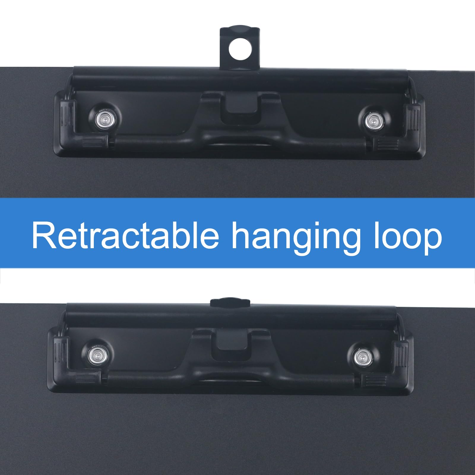 Acocony 11x17 Klemmbrett Drei Clip Aluminium mit Stifthalter Extra Groß Klemmbrett Vielseitig Super Hart 11x17 Klemmbrett Schwarz 1 Stück