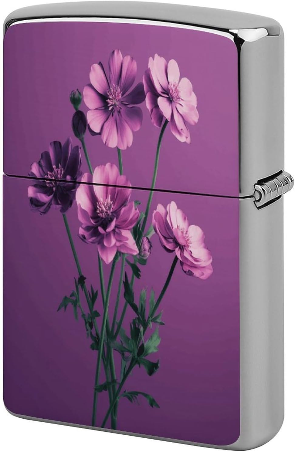 Beautiful Purple Flowers Lighter Case Cover Lighter Shell