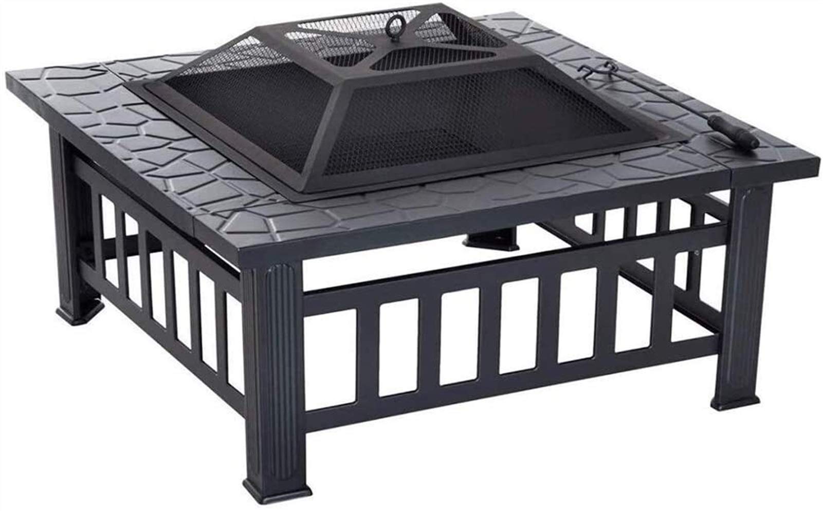 Charcoal Grill Premium Charcoal Grill Cast Iron Grill Large Picnics Patio Grill Barbecue Square Grill Charcoal Home Barbecue Table Indoor Brazier Carbon Grill Charcoal Stove Outdoor