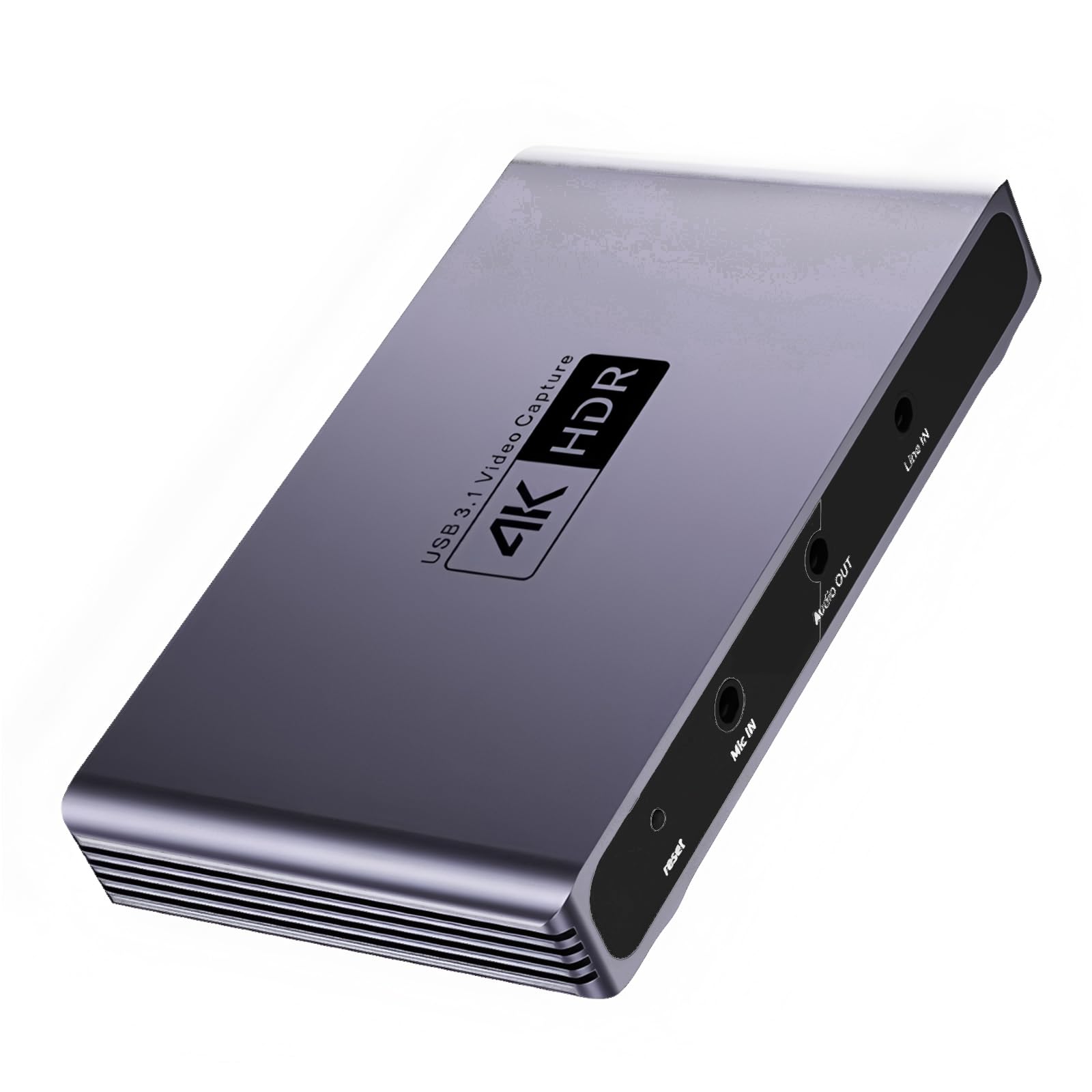 4K HDR USB 3.1 Video Capture Card, External Video Recorder Device with Ultra-Low Latency, Gray-image-19