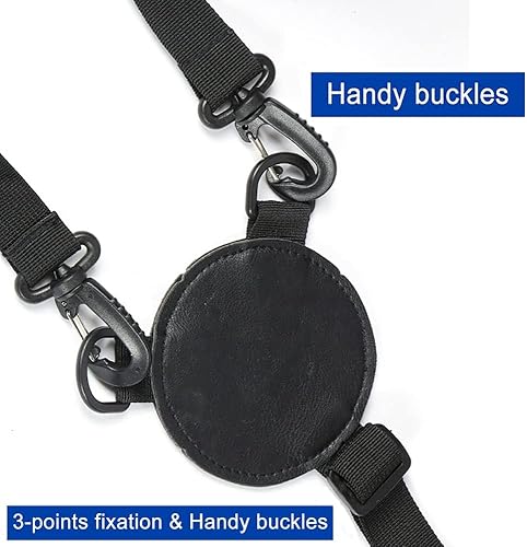 Miniatura 3 de Syansju Soporte de flecha trasera con arco, soporte para flechas, carcaj ajustable para flechas, carcaj de tiro con arco con bolsillos delanteros