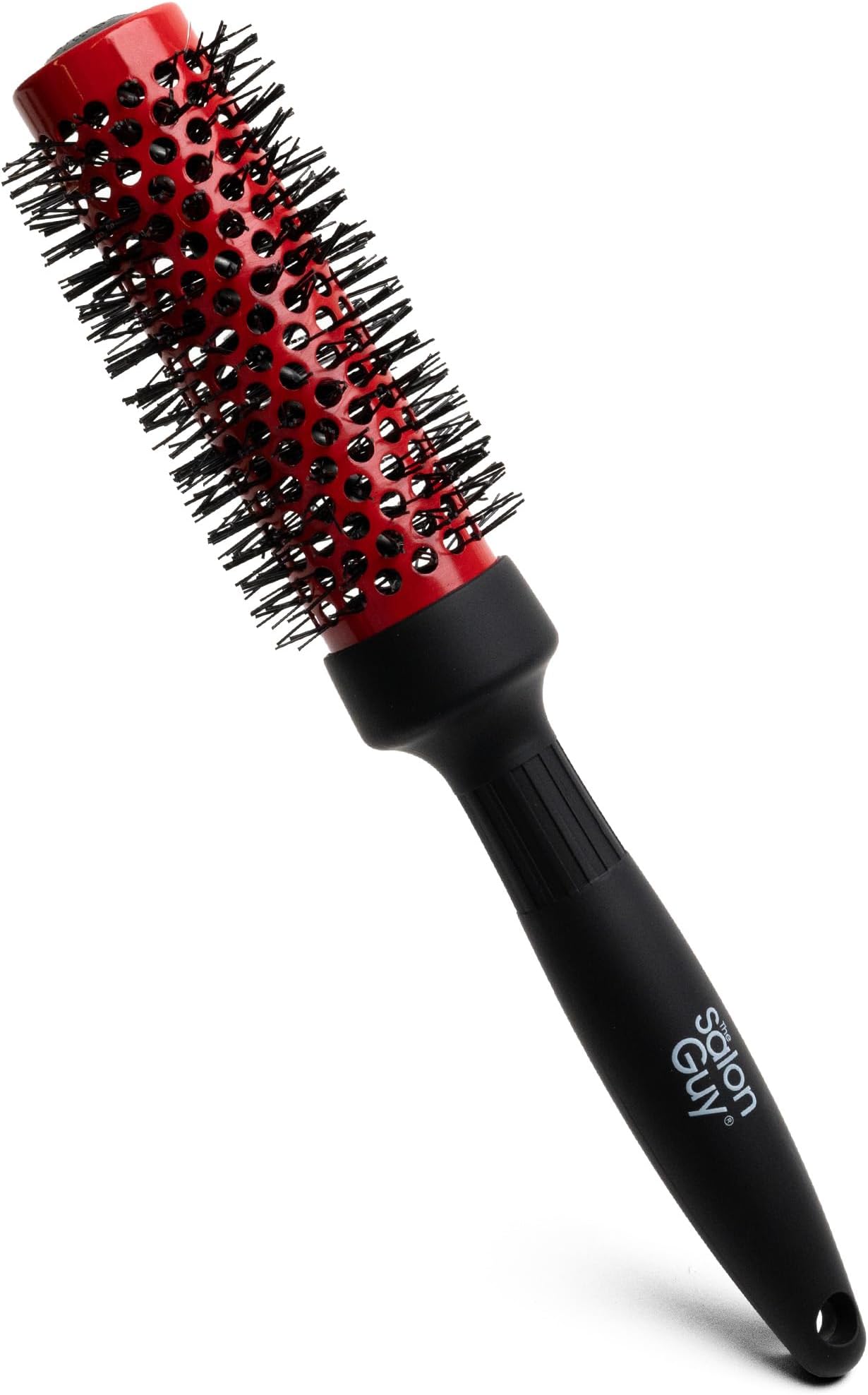 THESALONGUY Ion Infused Ceramic Round Brush | Salon Quality Brush for Blow Drying | Fixes Dry or Damaged Hair | 2” Roller Brush for Wet & Dry Hair
