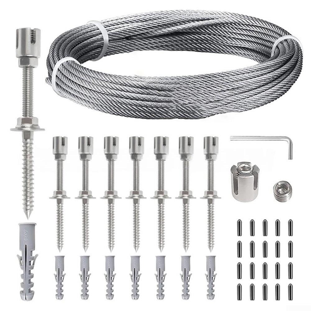 Kit di supporto per piante in acciaio T304 di grado marino (10 + accessori)