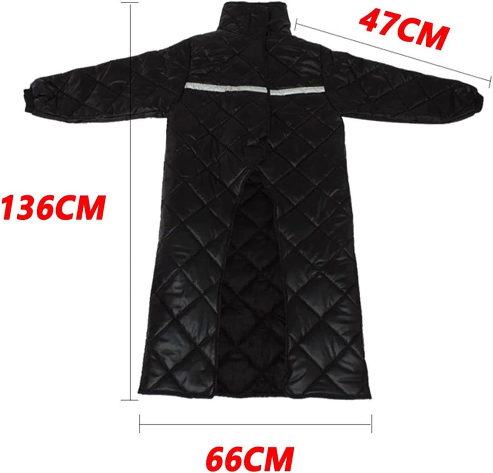Manta de invierno para silla de ruedas, impermeable, resistente al viento, cálida y de cuerpo entero, con mangas y protector de lluvia para usuarios de sillas de ruedas, tamaño adulto