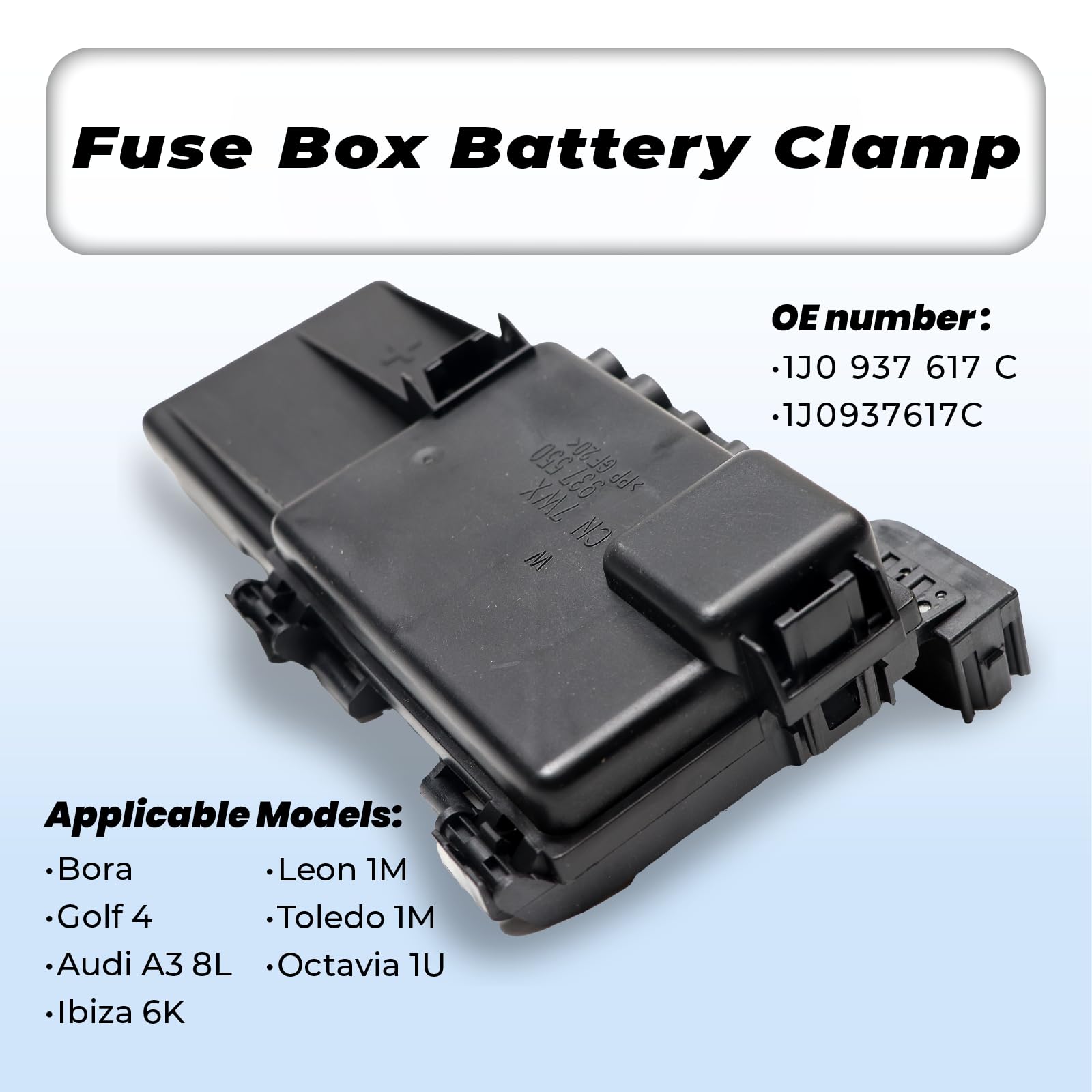 Caja de Fusibles Terminal Batería Caja de Fusibles Batería para A3 8L Bora Golf 4 Ibiza 6K Leon 1M Toledo 1M Octavia 1U 1J0937617C