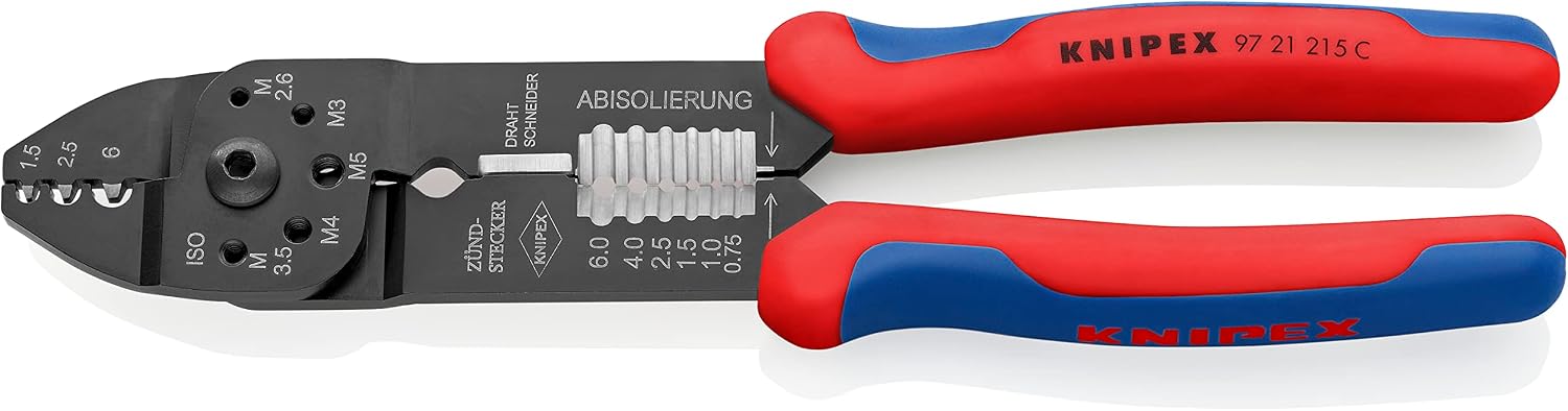 Knipex 97 21 215 C Crimping Pliers for non-insulated terminals