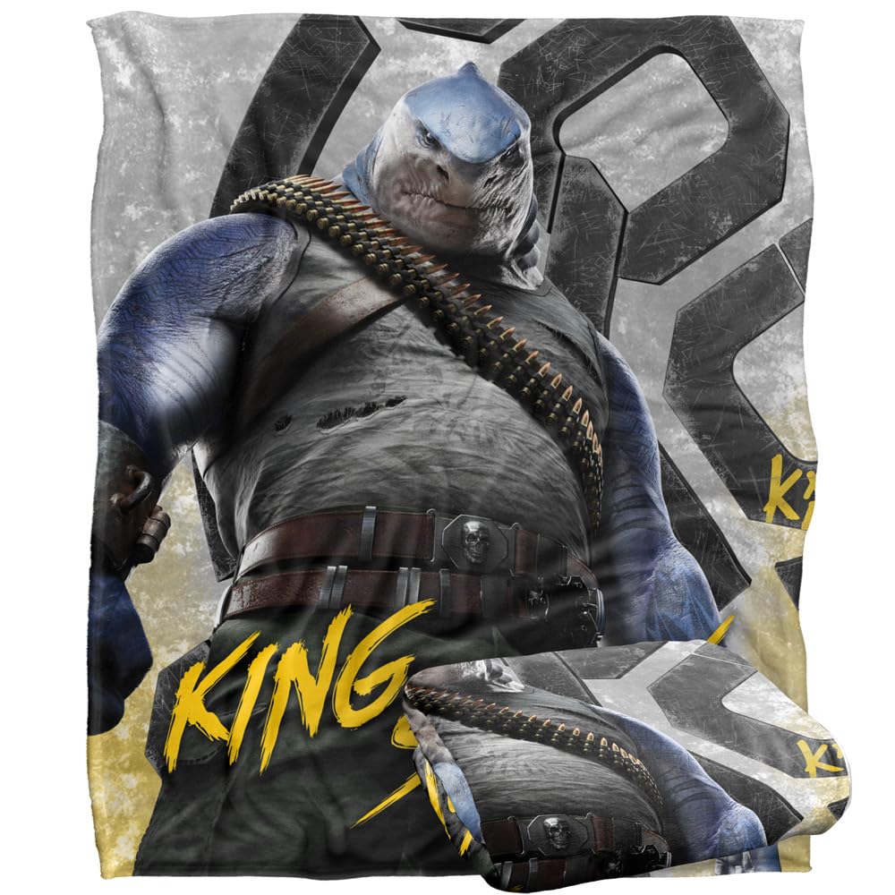 Suicide Squad:Kill The Justice League, 152 x 127 cm King Shark Silk Touch Blanket