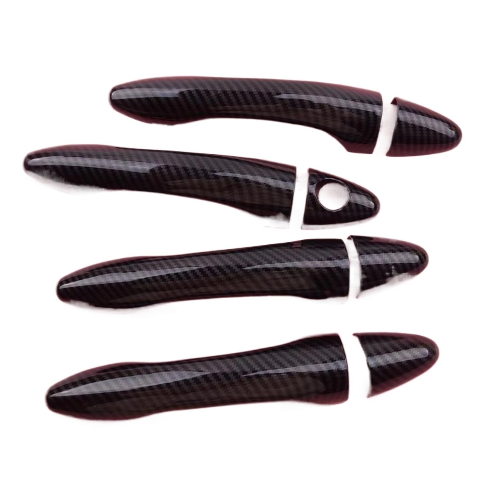 DSPOLIMV Outer Door Handle Cap Compatible with Kia for Optima K5 2011 2012 2013 2014 2015 Carbon Fiber Style Side Door Handle Cover Trim Set Accessories