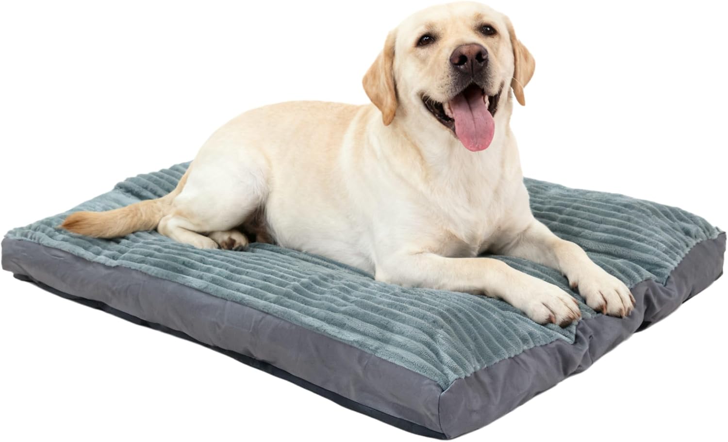 Big Dog Bed for Large Sized Dogs – Dog Crate Pad Removable Washable Cover, Non-Slip Bottom, Pet Mat Comfort Cushion for Joint Relief, Deep Sleep & Home Decor