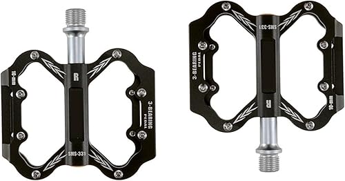 Footboard 1 Pair Ultra-Light Bike Pedal Aluminum Alloy CNC Mountain Bike Pedals MTB Road Cycling Sealed 3 Bearing Pedals Bicycle Parts Perfect for