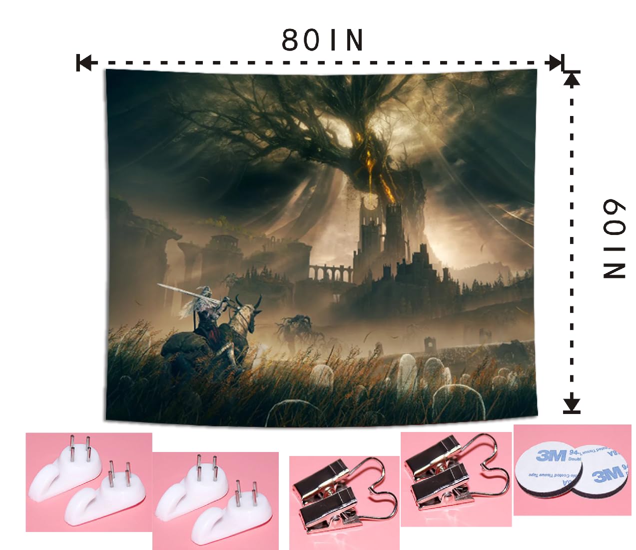 Amazon.com: Generic Game Tapestry Elden Ring Poster Wall Hanging