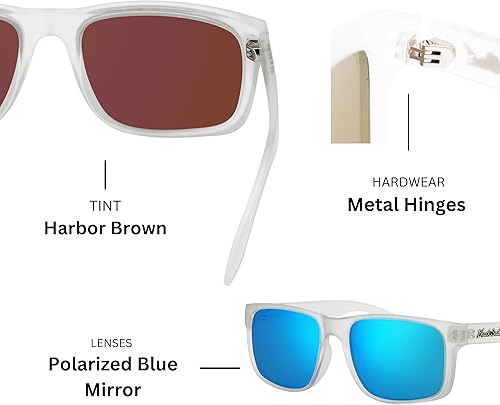 Miniatura 2 de Gafas de sol polarizadas UV400 de 7 capas con lentes espejadas, gafas de sol polarizadas para mujeres y hombres