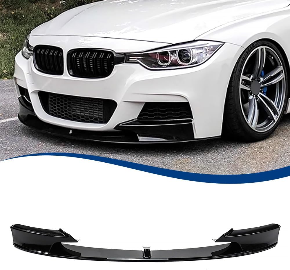 Front Lip Compatible with 3-Series Sedan M-Sport Package (Gloss Black, 2012-2018 F30) Gloss Black 2012-2018 F30