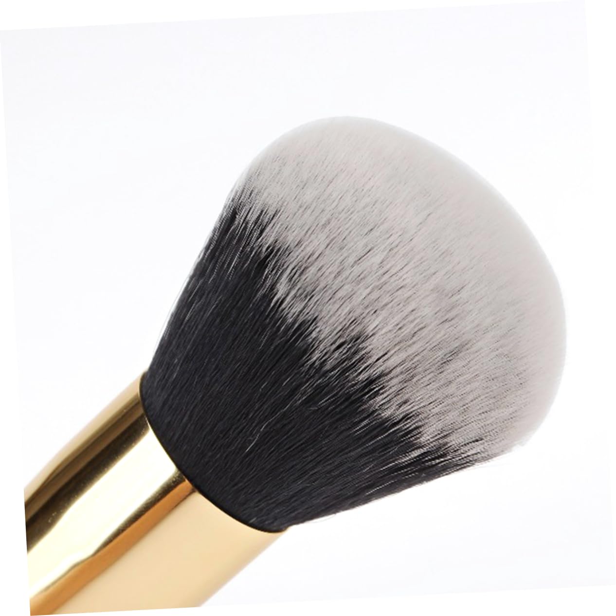 SOESFOUFU Makeup Brush Set Brush for Foundation Blush Concealer Flat Brush for Liquid Foundation Gold Black