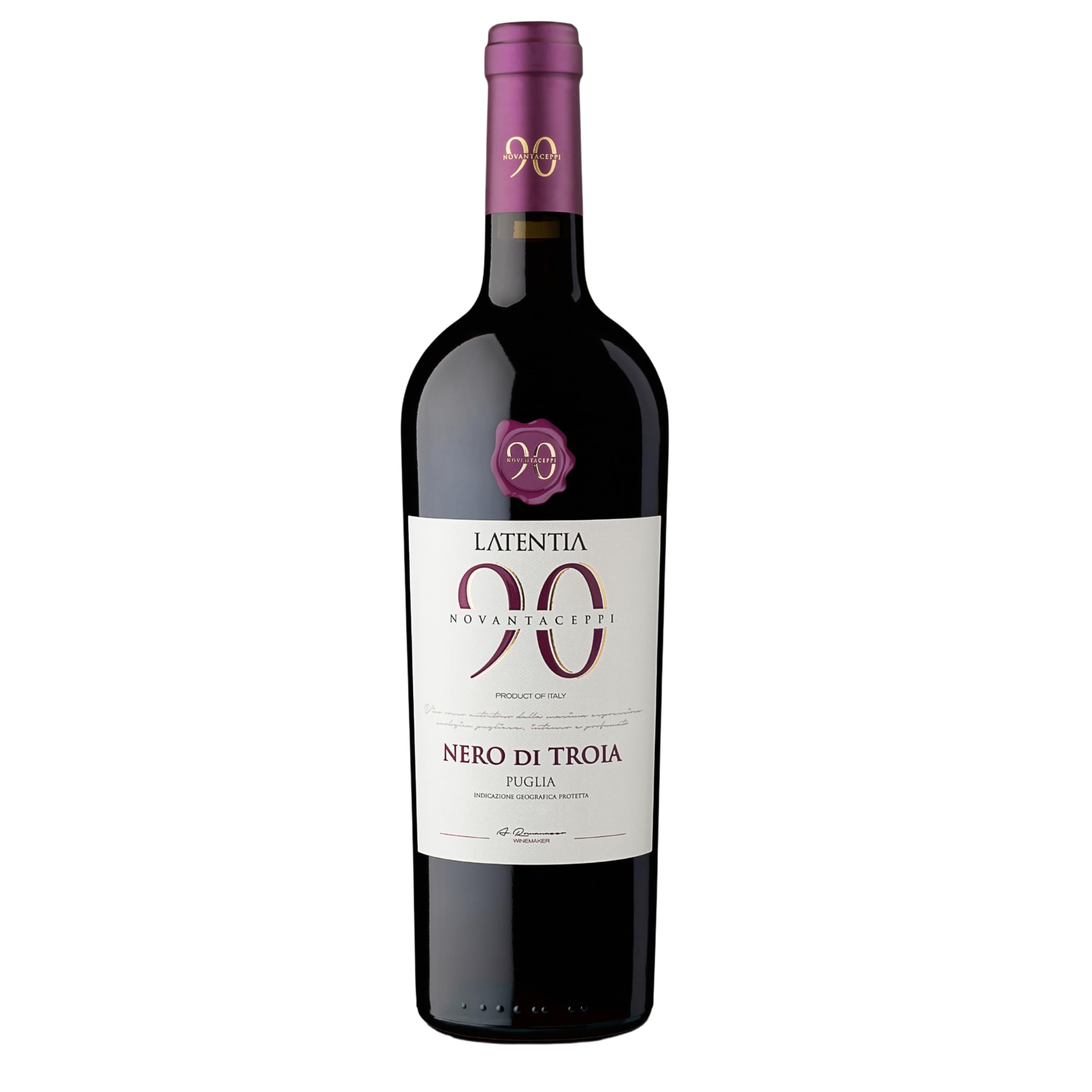 Novantaceppi Nero Di Troia Puglia Red Wine - 75cl
